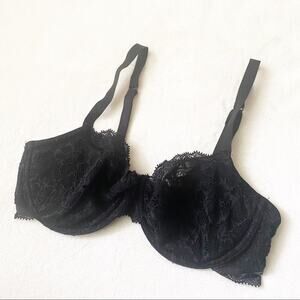 Calvin Klein Black Lace Bra sz 34D Underwire Bra